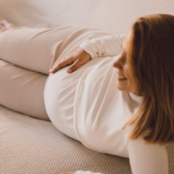 Jersey de lactancia y embarazo blanco (LILAC)