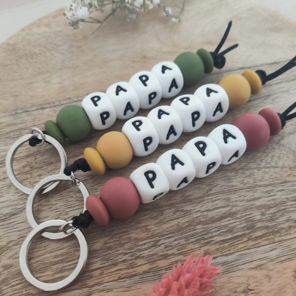 Llavero de silicona "papá"