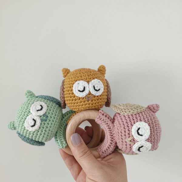 Buho Sonajero de crochet