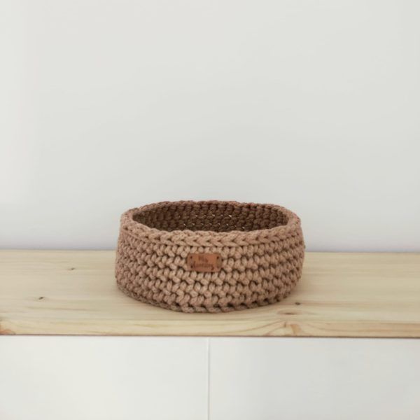 Panera o Cesto de Crochet Arena